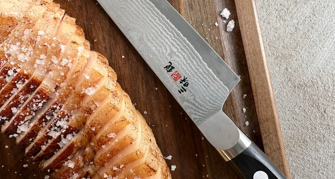 Mcusta Slicer VG-10 Black Damascus 270mm (10.6