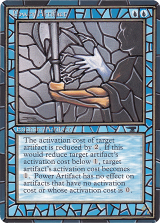 Power Artifact - Stained Glass - Shivan Art