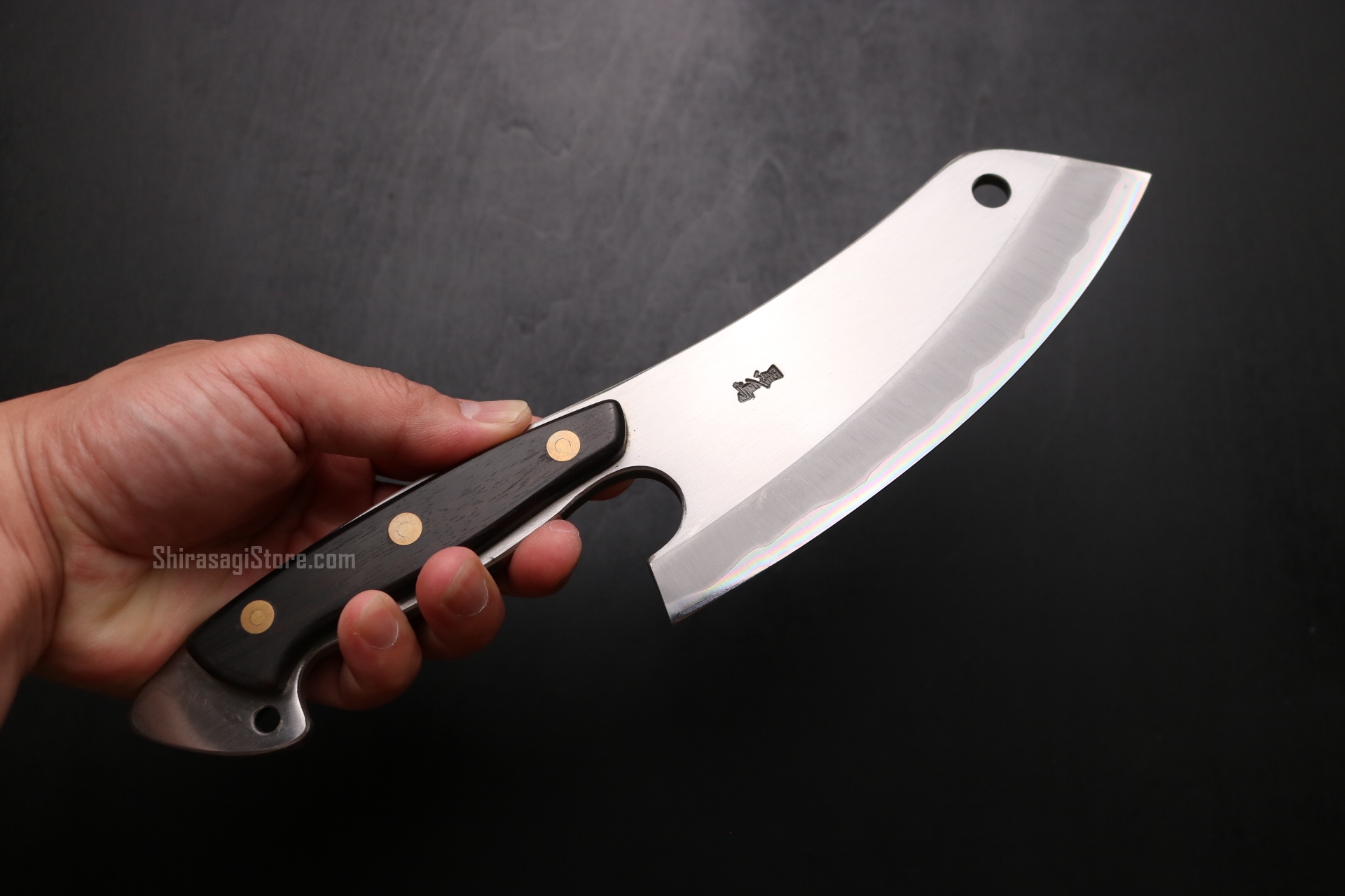 土佐打刃物 黒鳥鍛造工場 ブッチャーナイフ 青二鋼 ステンレスクラッド