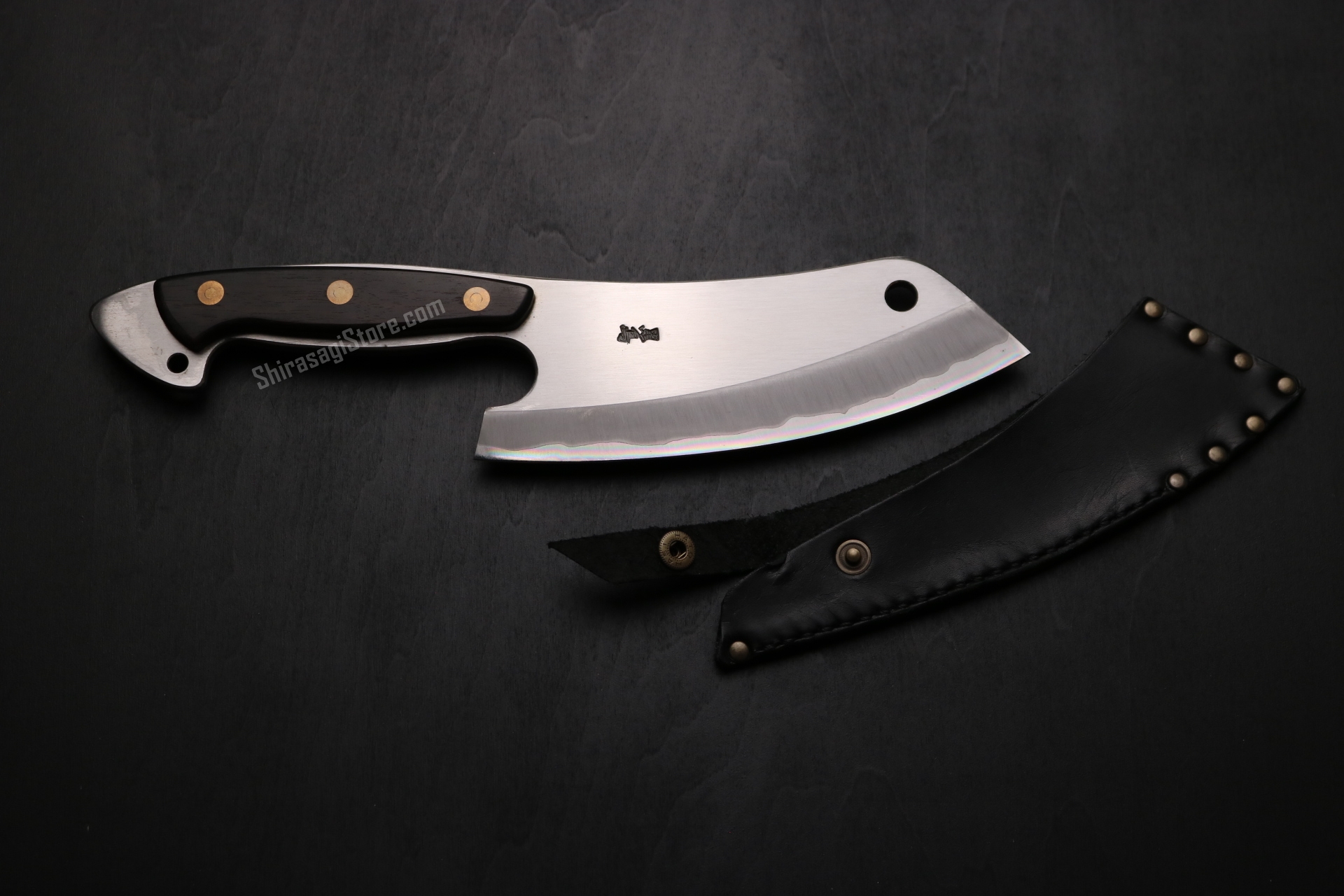 土佐打刃物 黒鳥鍛造工場 ブッチャーナイフ 青二鋼 ステンレスクラッド