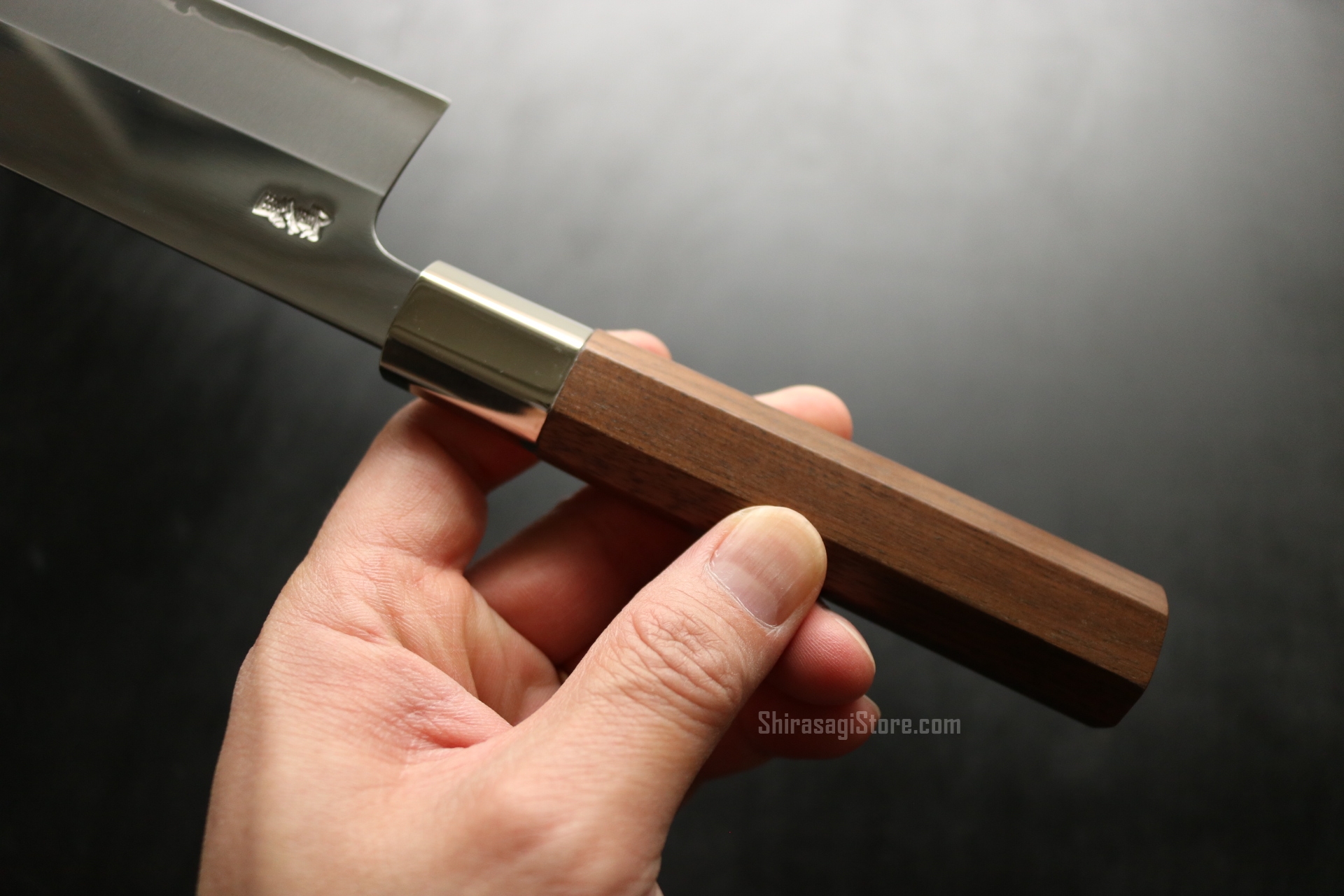 土佐打刃物 黒鳥鍛造工場 菜切り包丁 銀三鋼 鏡面仕上 165mm