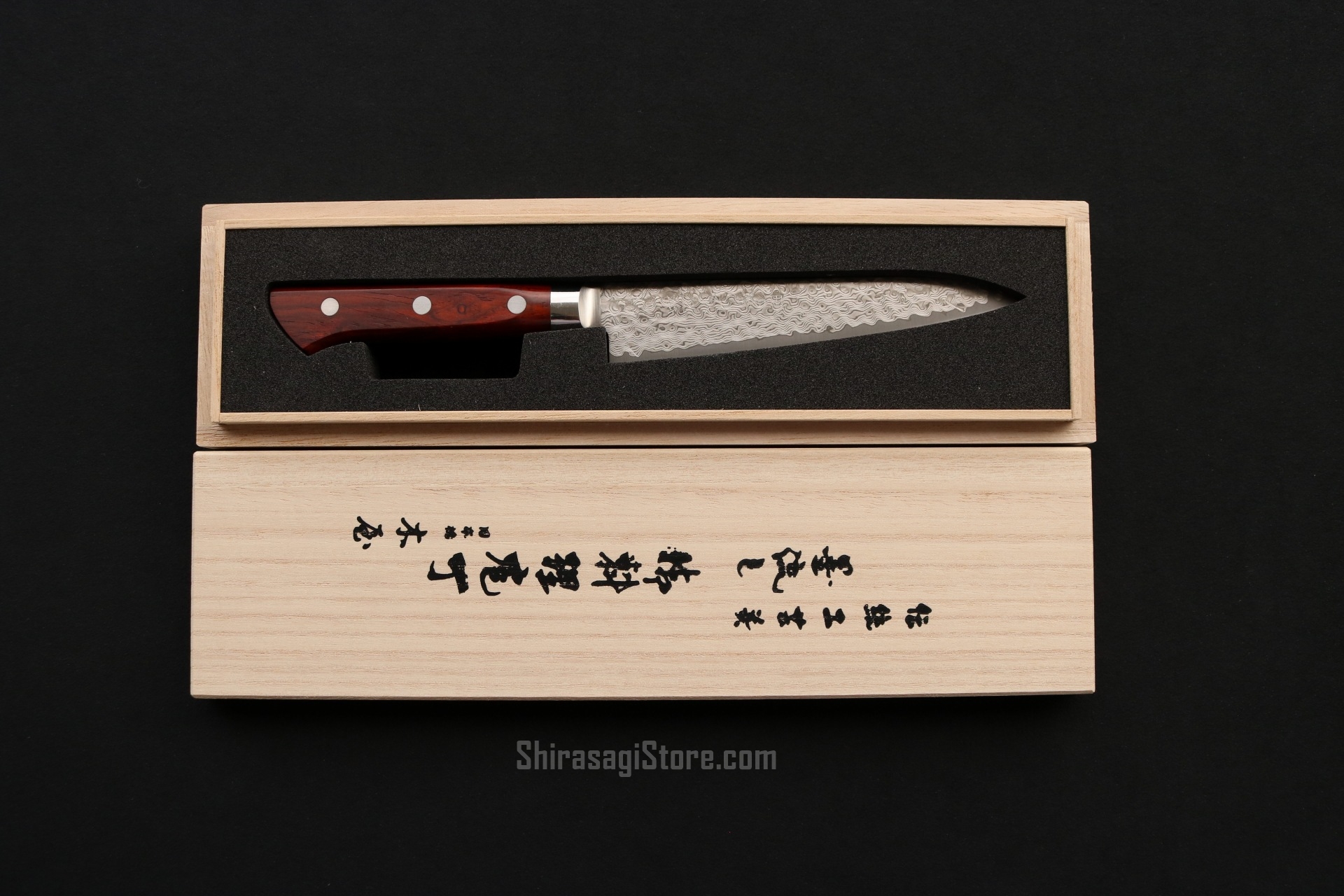 日本橋 木屋 ペティナイフ 49層墨流し スーパーゴールド粉末鋼