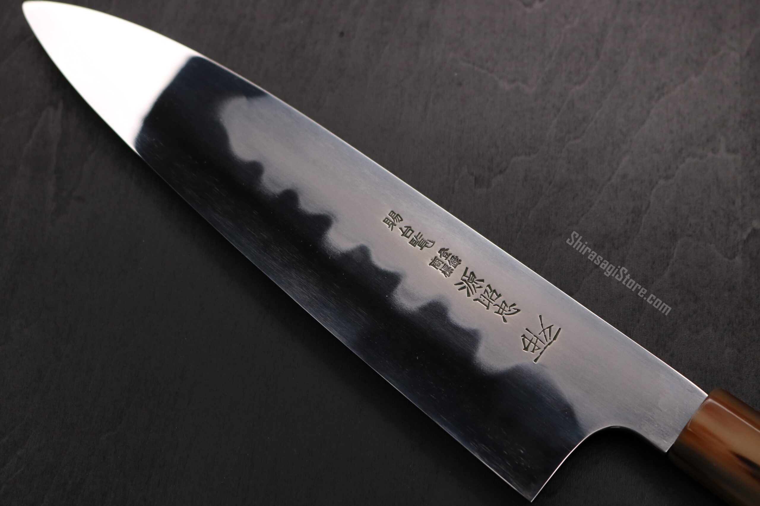 水野鍛錬所「源昭忠」本焼 和牛刀 デラックス 青二鋼 両鏡面 8寸