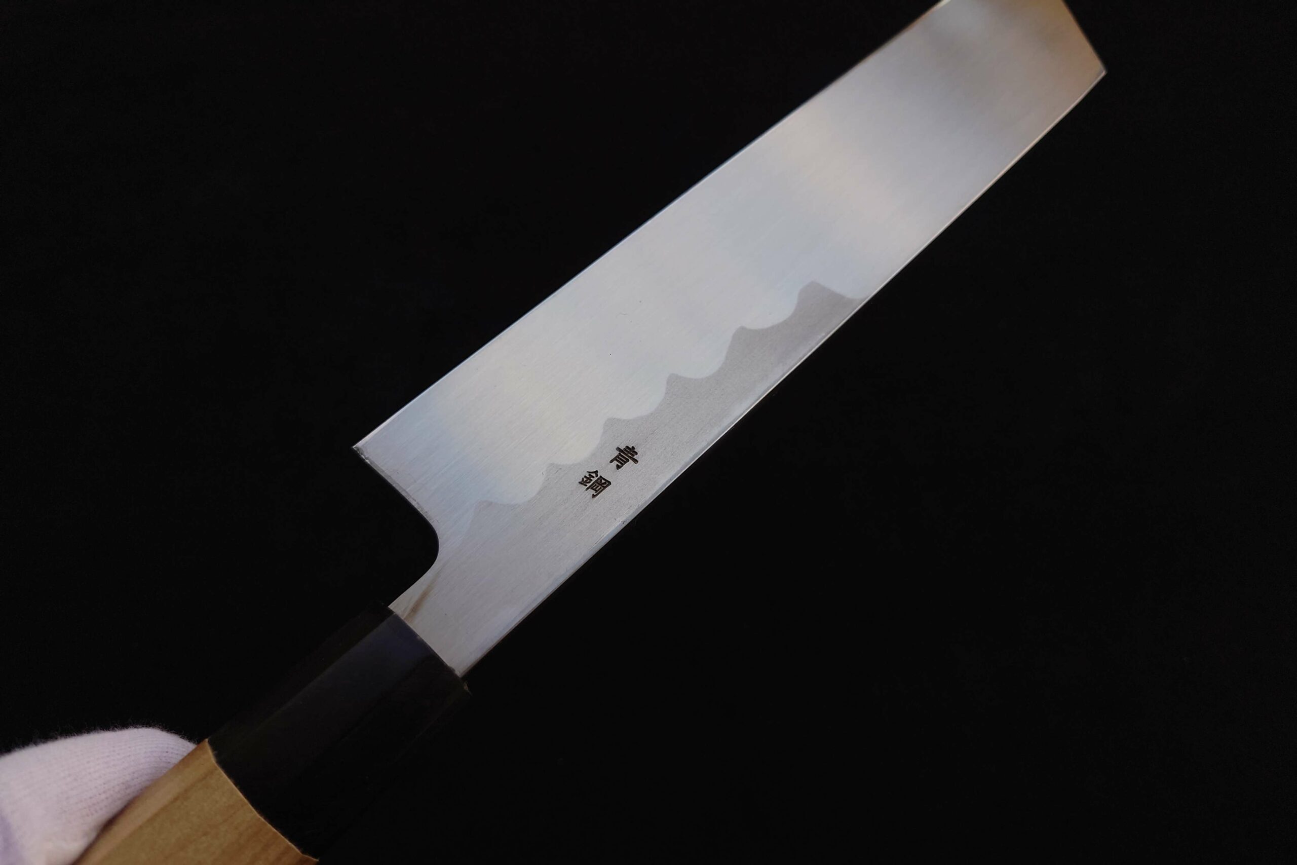 白鷺 切付 包丁 紋鍛錬 青二鋼 8寸 - shirasagistore.com