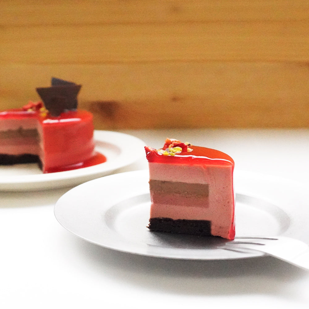 2人用ペアホールケーキ 白金ミロワール（フランボワーズ）3号