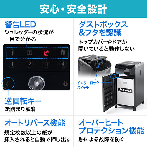 SHD038/オートフィードシュレッダー 300枚自動給紙 4×38mm クロス