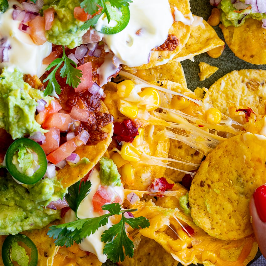 Air Fryer Nachos - Simply Delicious