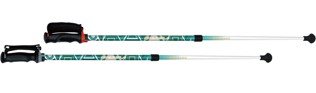 シナノ レビータ La くっしょん 2本組 ターコイズ ウォーキングポール