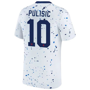 Nike USA Pulisic #10 Mens Soccer Jersey (Home 23/24) @ SoccerEvolution