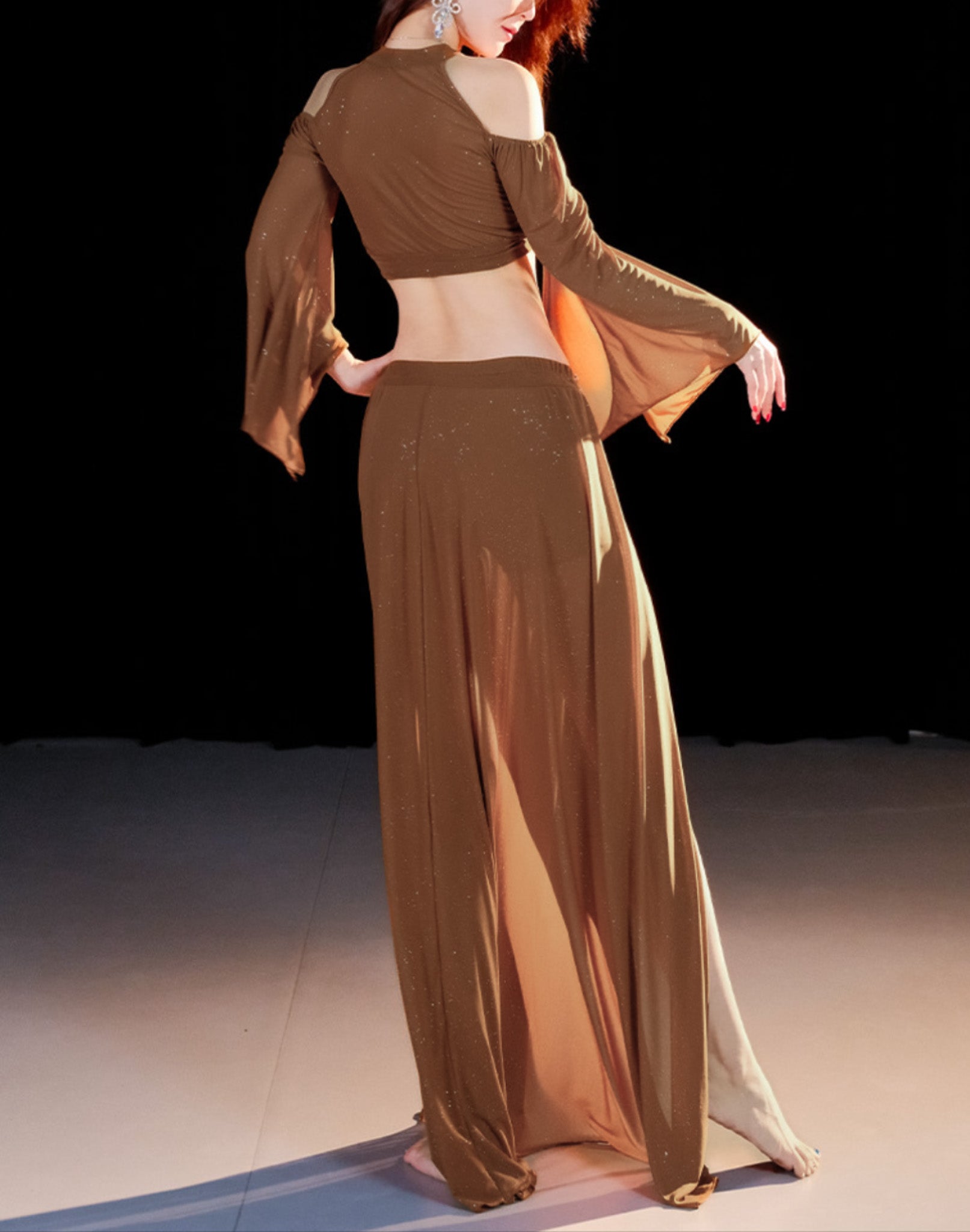 送料無料】即納 ベリーダンス レッスン着 レッスンウェア セットアップ