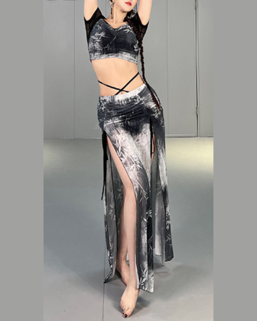 送料無料】即納 ベリーダンス レッスン着 レッスンウェア セットアップ