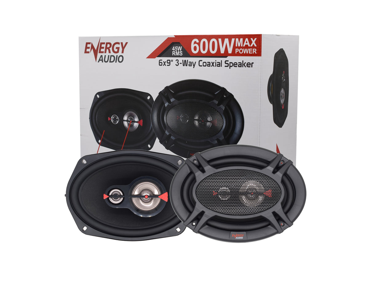 Energy Audio DRIVE693 3-Way 600W Coaxial 6x9 Speakers