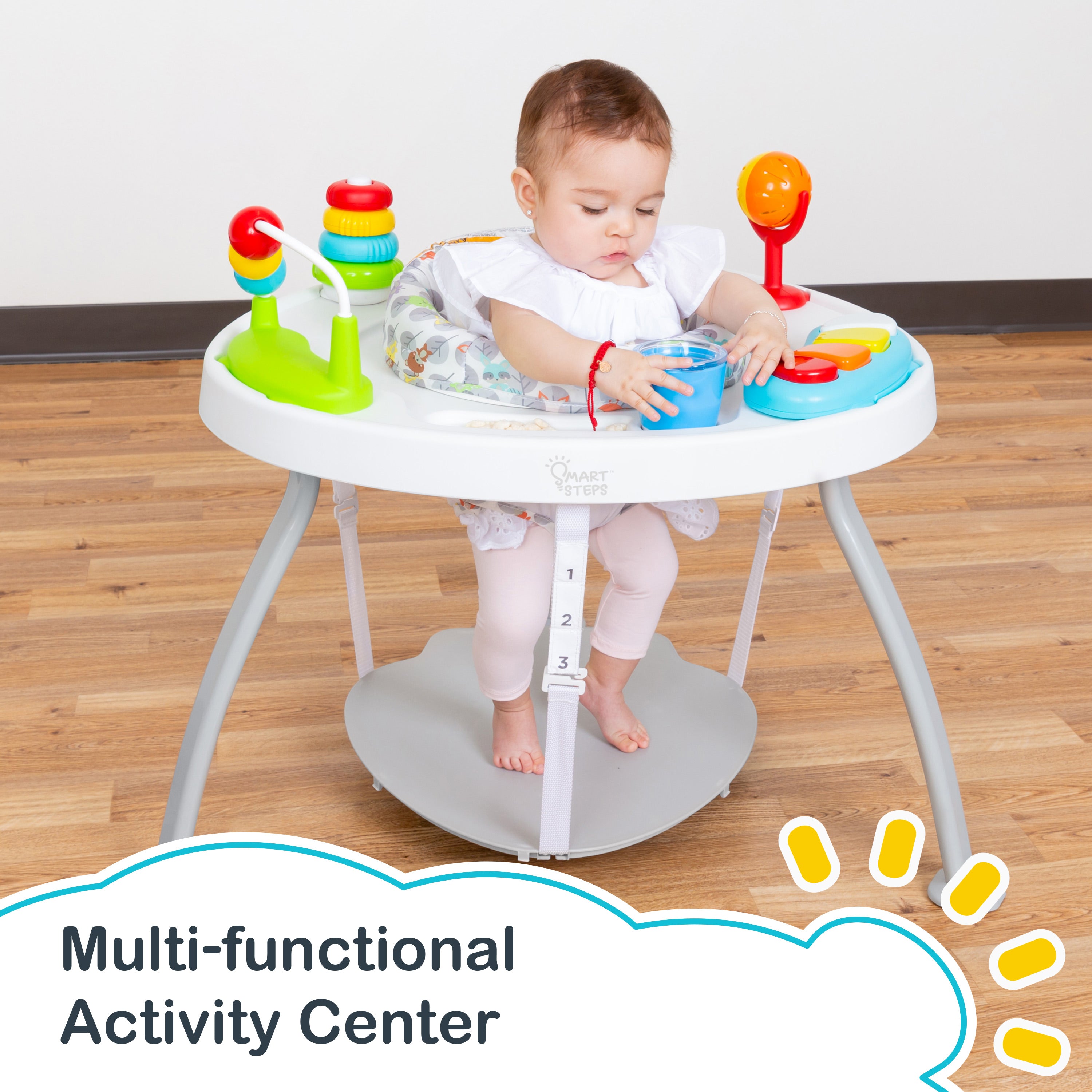 Smart Steps Bounce N' Play 3-in-1 Activity Center | Woodland Walk