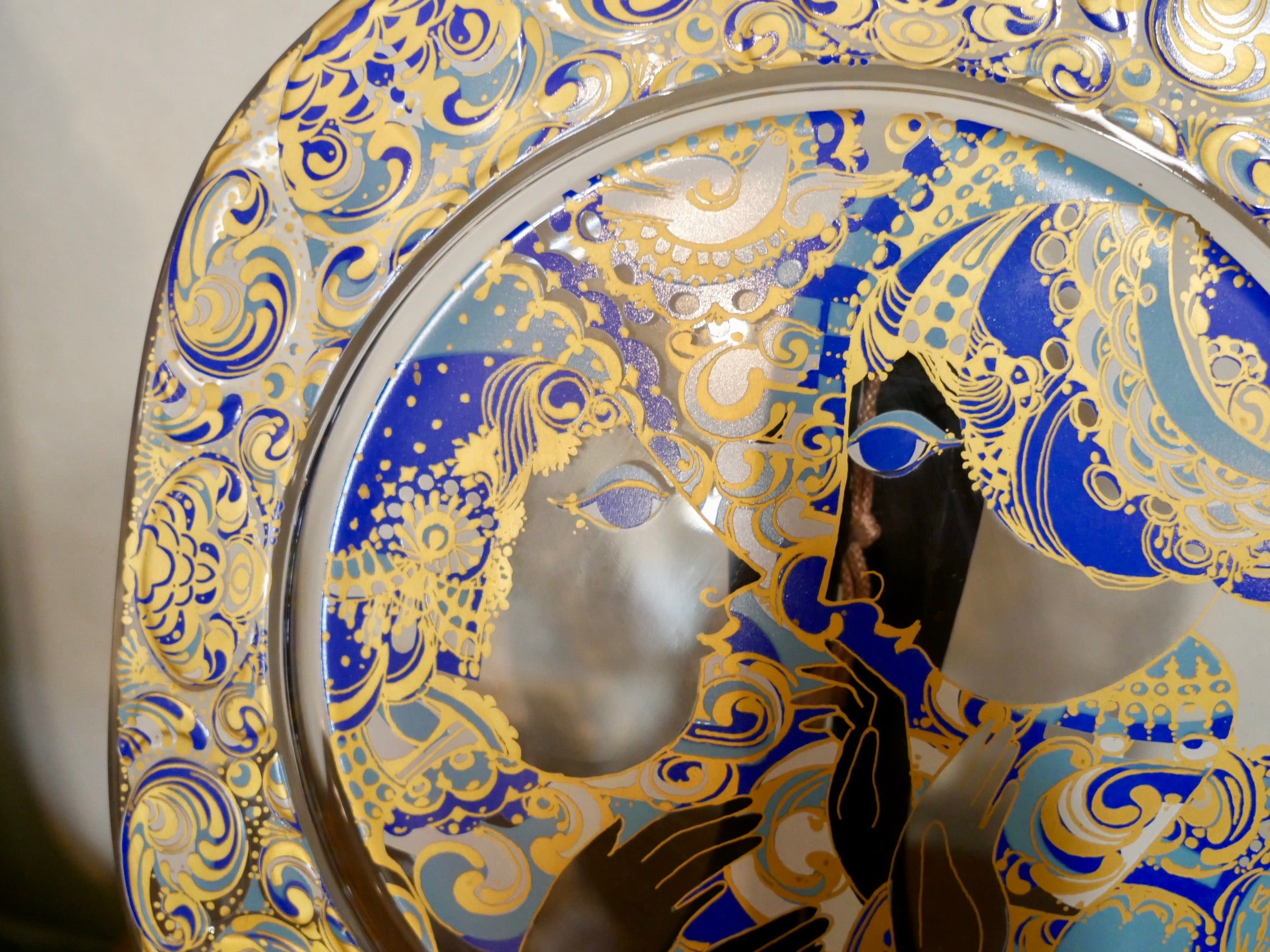 Rosenthal クリスタルクリスマスプレート壁掛け飾り皿 大皿 Bjorn