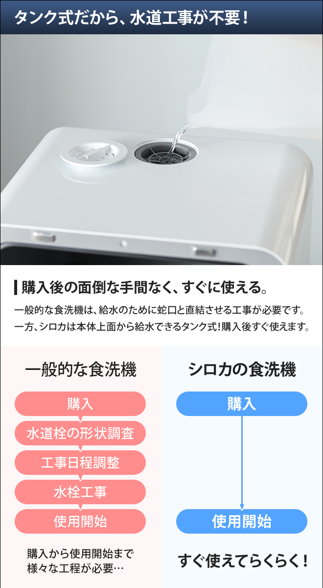 siroca 食器洗い乾燥機 【選べる2大特典】 | セレクトショップ・AQUA