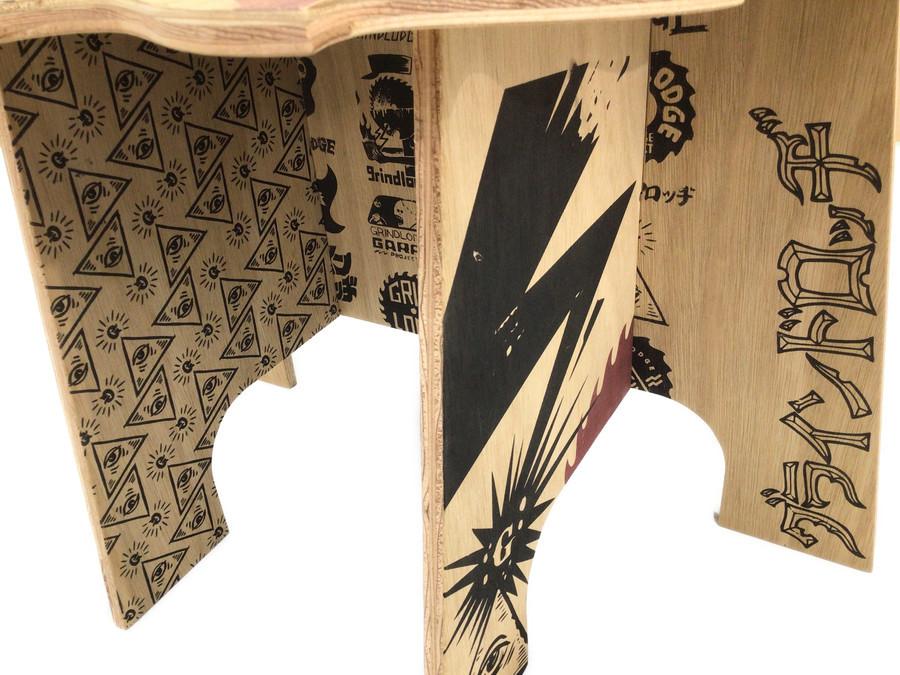 生刷りの味がたまりません！グラインドロッヂのスツールご紹介