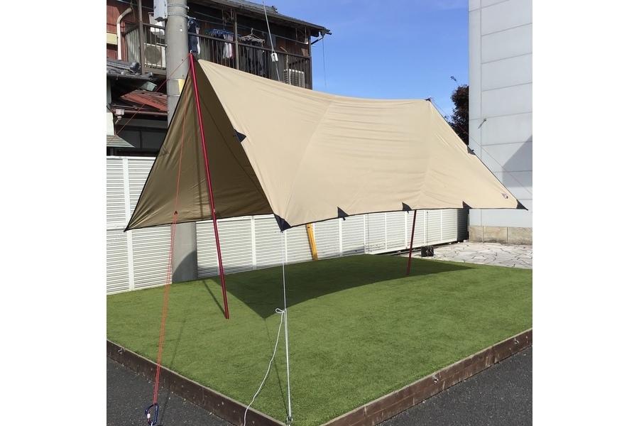 ROBENS(ローベンス)のポリコットンタープ「Tarp4×4M」を実際に張って