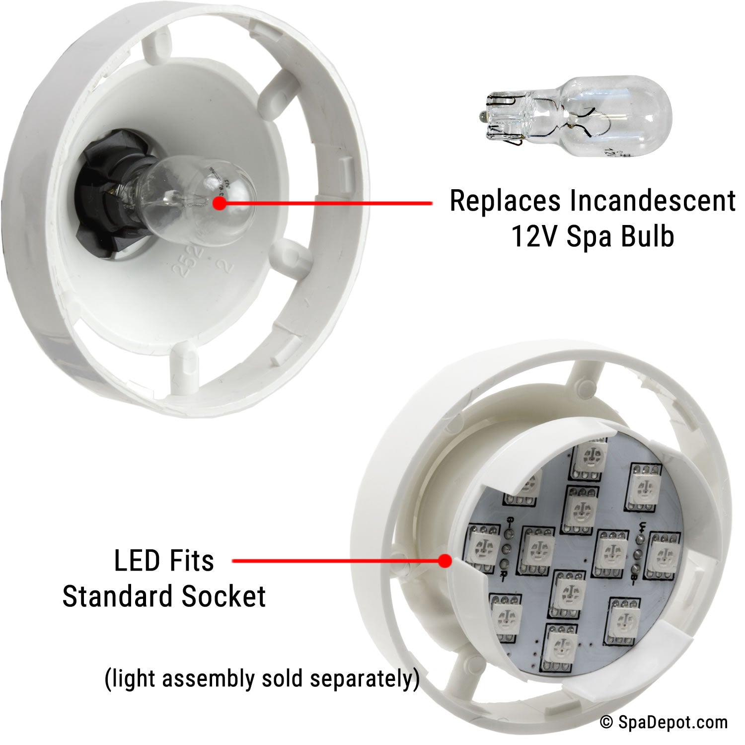 Starburst Color Changing LED Spa Light - 18 or 36 LED – SpaDepot.com