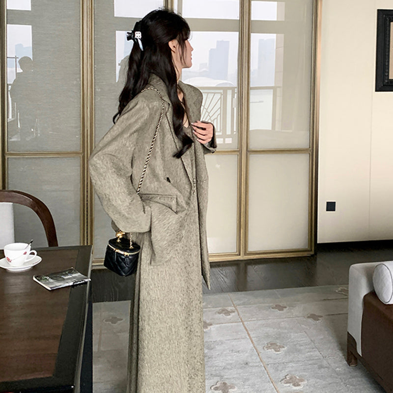 オーバーサイズジャケット×キャミワンピースセット 秋 セットアップ