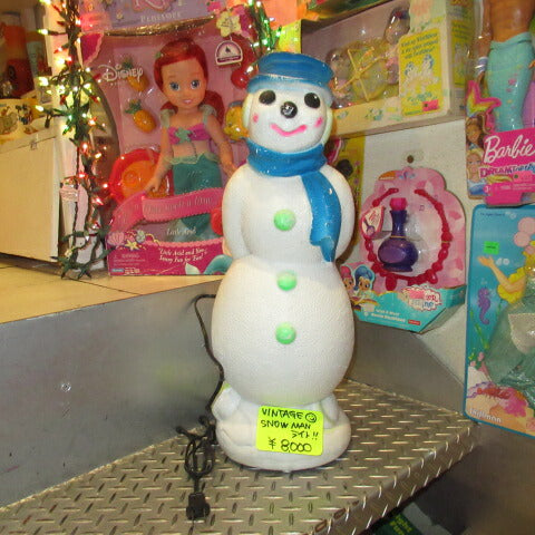 ビンテージ☆スノーマンライト☆Snow Man☆雪だるま☆クリスマス