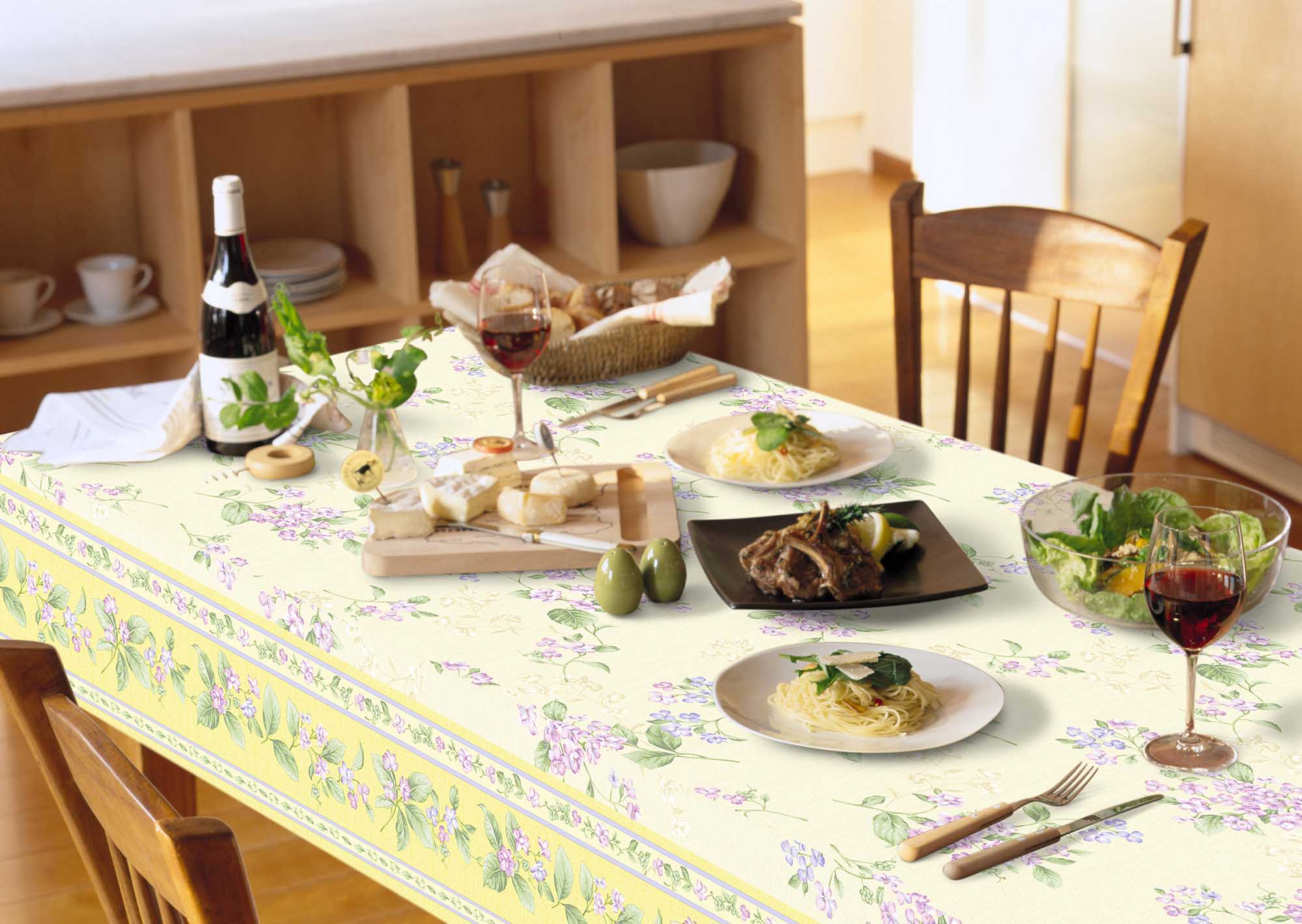 テーブルクロス FRD－103 イエロー （幅 約130cm×長さ