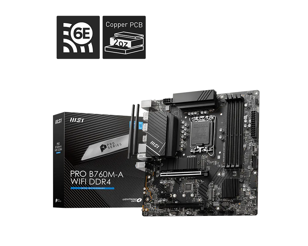 PRO B760M-A WIFI DDR4