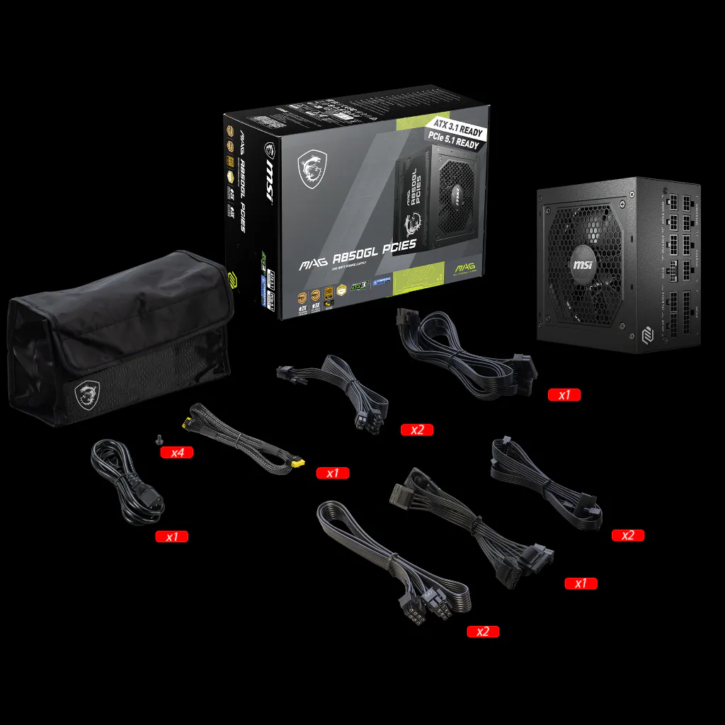 MAG A850GL PCIE5 | Power Supply | Overflow With Power