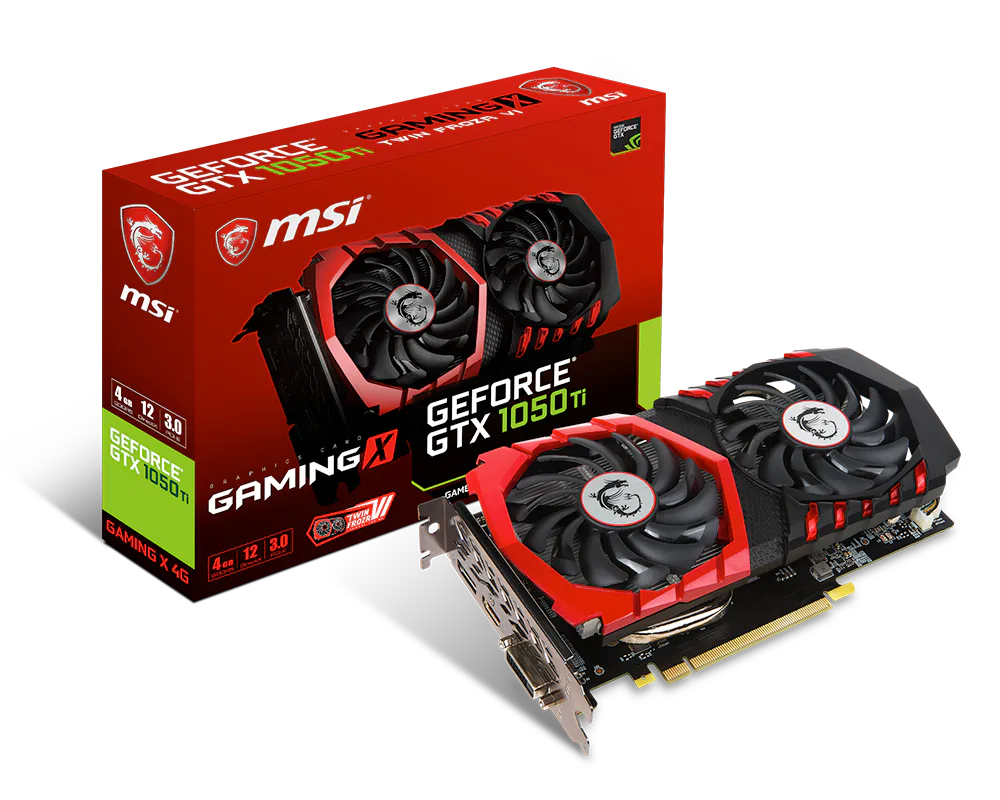 Specification GeForce GTX 1050 Ti GAMING X 4G | MSI USA