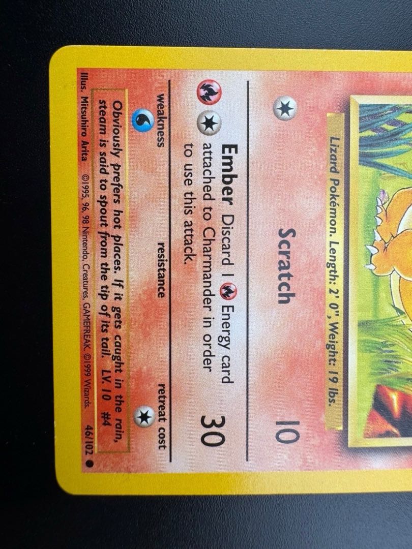 中古】ヒトカゲ ポケモンカードゲーム ○ ノーマル 英語版 旧裏