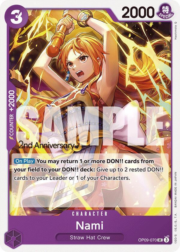 Nami [2nd Anniversary] OP09-070 Prices | One Piece Emperors in the