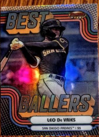 Leo De Vries [Lava Refractor] #BB-8 Prices | 2024 Bowman's Best