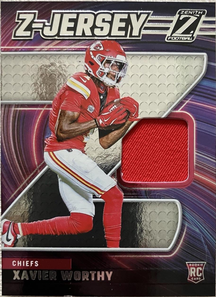 Xavier Worthy #ZJ7 Prices | 2024 Panini Zenith Z Jersey | Football