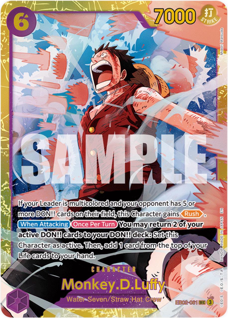 Monkey.D.Luffy EB02-061 Prices | One Piece Extra Booster Anime