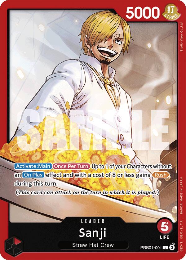 Sanji PRB01-001 Prices | One Piece Premium Booster | One Piece Cards