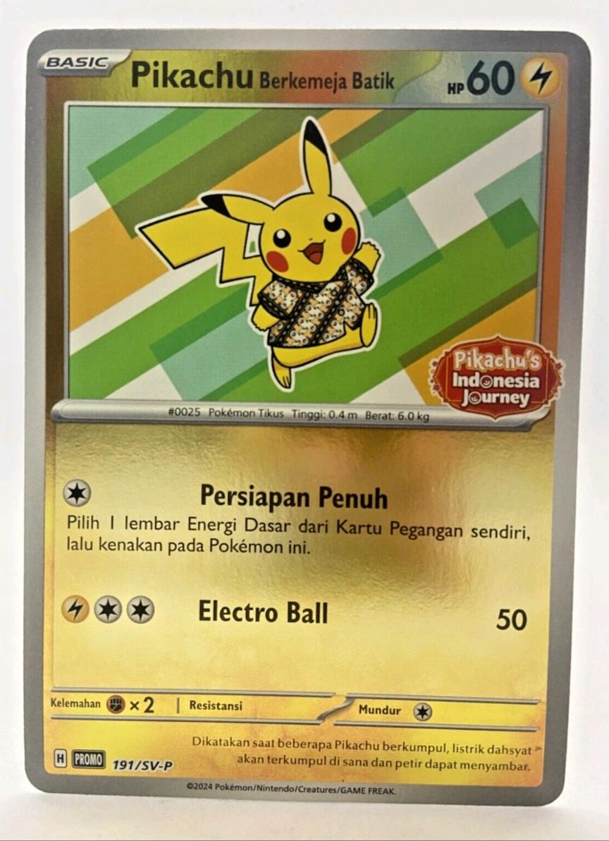 Pikachu Berkemeja Batik #191/SV-P Prices | Pokemon Promo | Pokemon