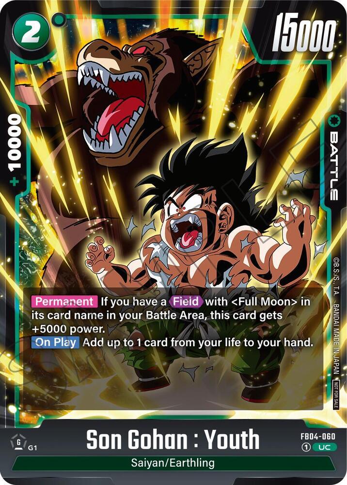 Son Gohan: Youth FB04-060 Prices | Dragon Ball Fusion World