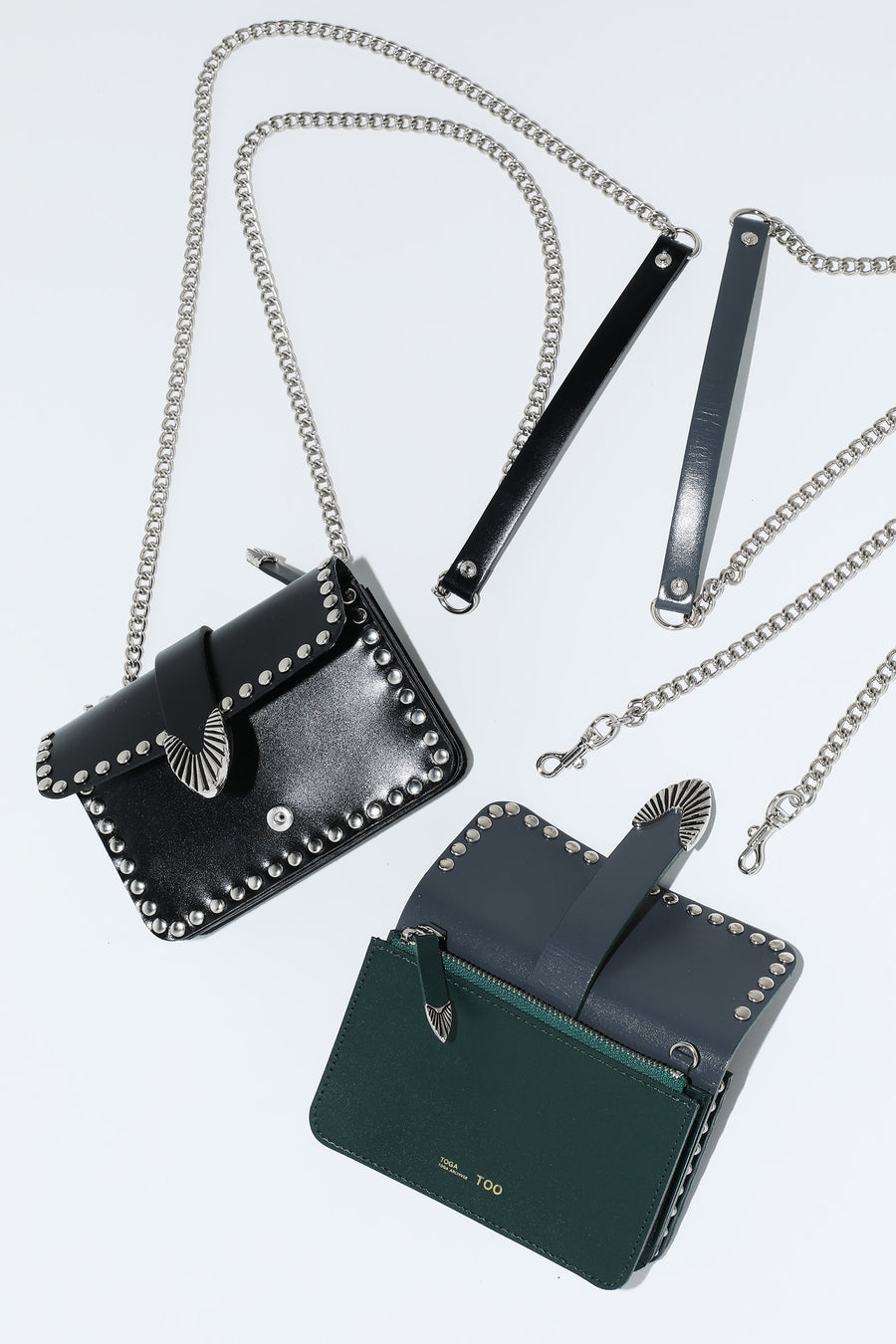 CHAIN LEATHER WALLET STUDS – TOGA ONLINE STORE