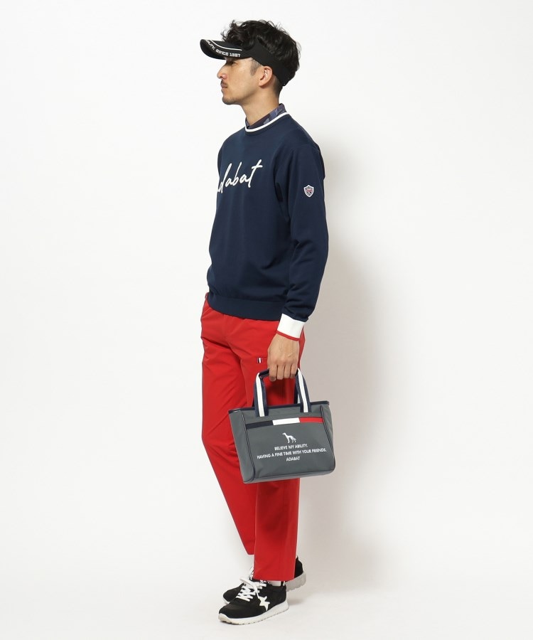 新レーベル ADABAT NAVY】トリコロール カートバッグ（トートバッグ