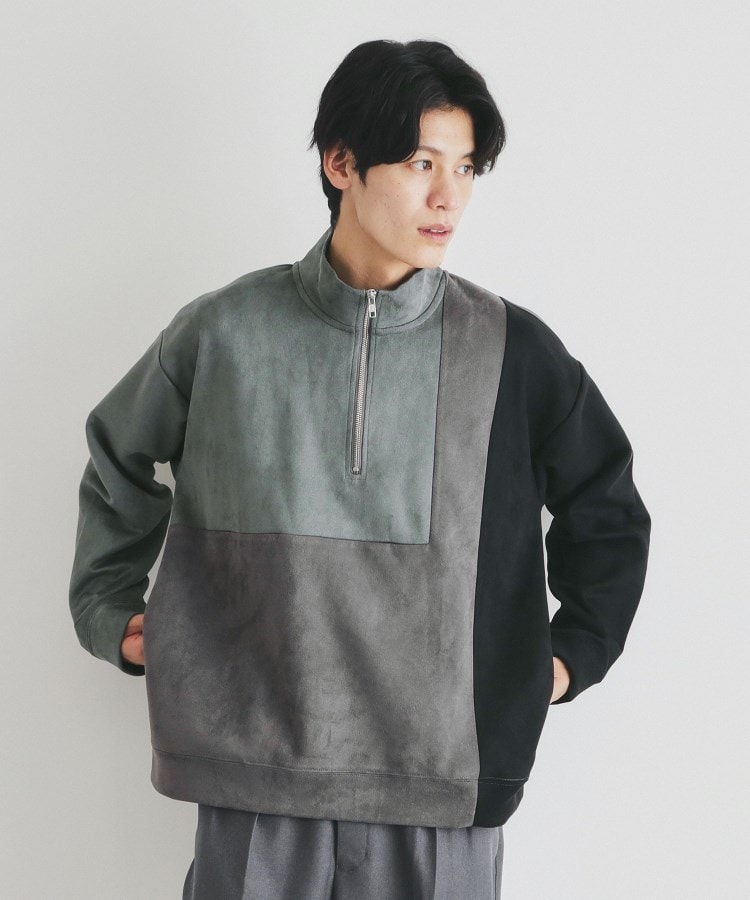 スウェードライクハーフジッププルオーバー（カットソー） | THE SHOP