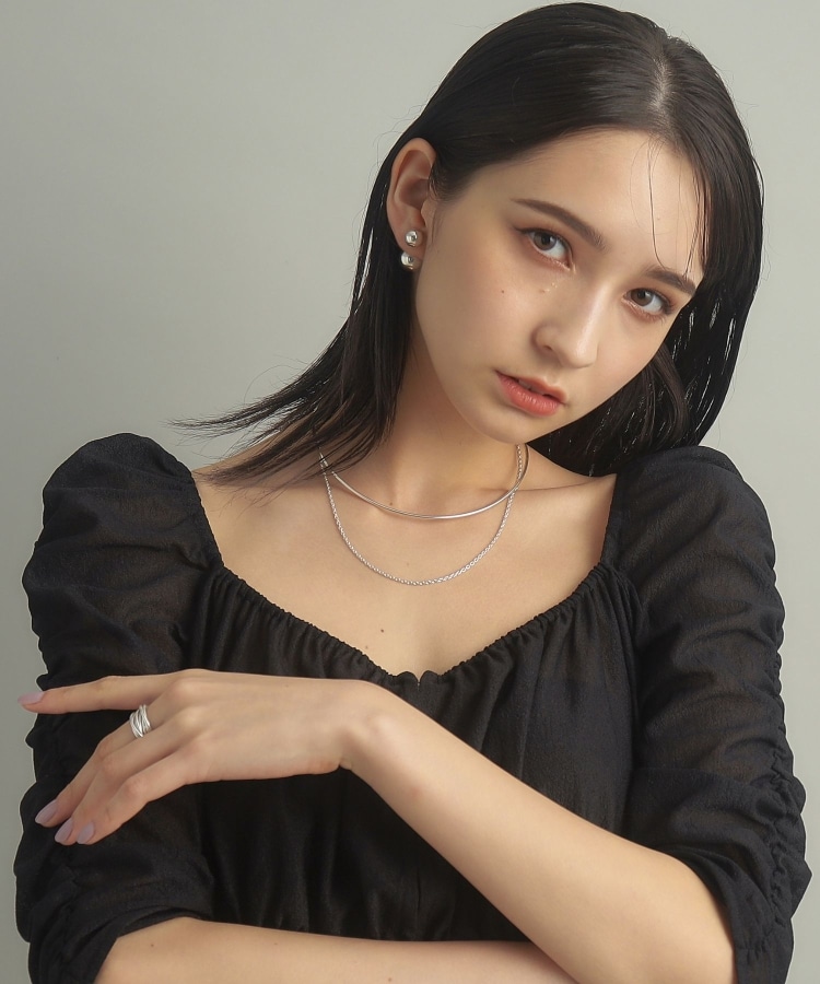 シルバー ホロウピアス ボール フロントバック（ピアス） | COCOSHNIK