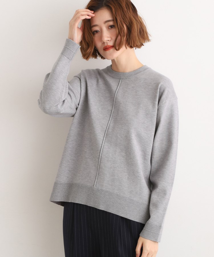 SETUP可能】冬から春まで心地よく タック編みオーバーサイズニット