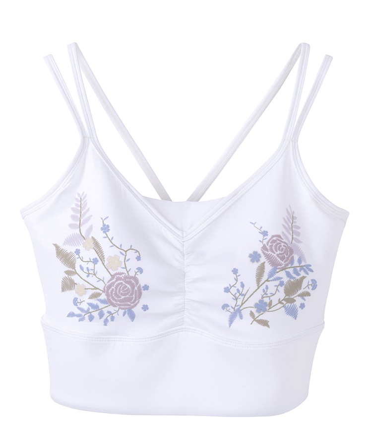 SUKALA】フラワーブーケブラトップ(Sサイズ ブラック・オフホワイト