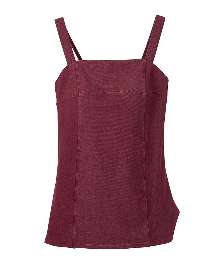 SUKALA】リブデニムロングキャミソール(XSサイズ チョコレートブラウン