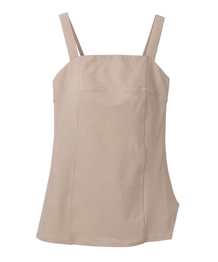 SUKALA】リブデニムロングキャミソール(XSサイズ チョコレートブラウン