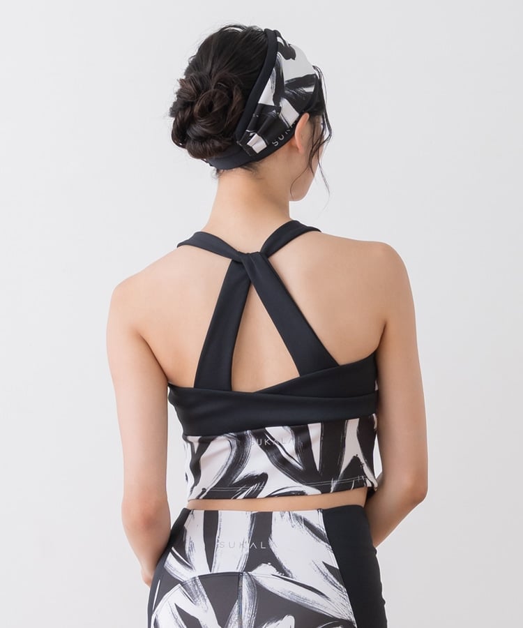 SUKALA】ハートプリントホルターネックブラトップ(Sサイズ オフ