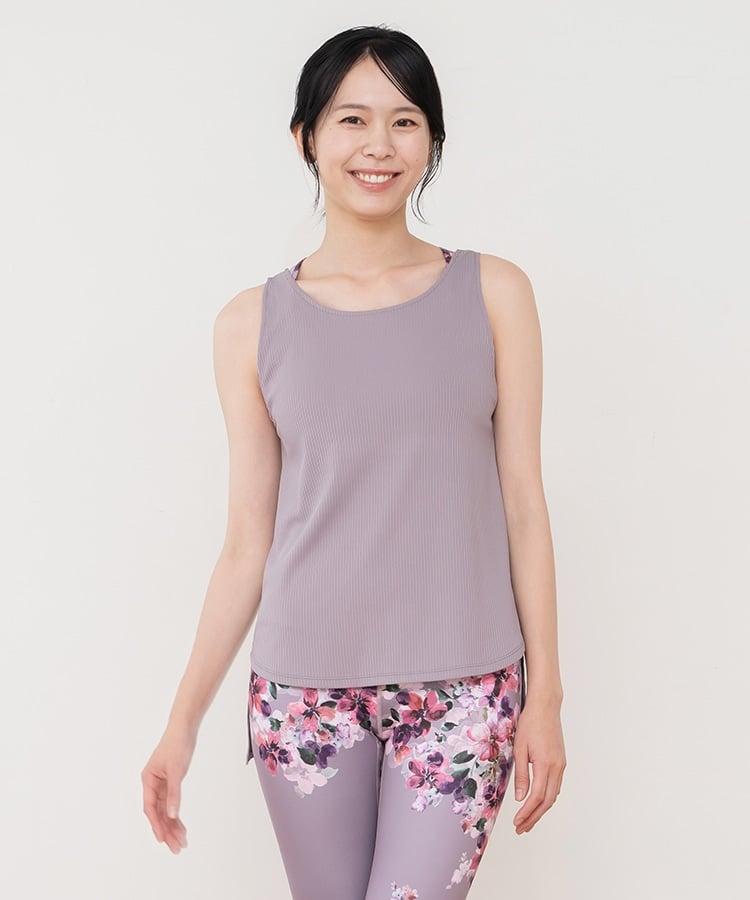 SUKALA】フルオブフラワーセパレートタンク(Sサイズ モーヴ・ローズ