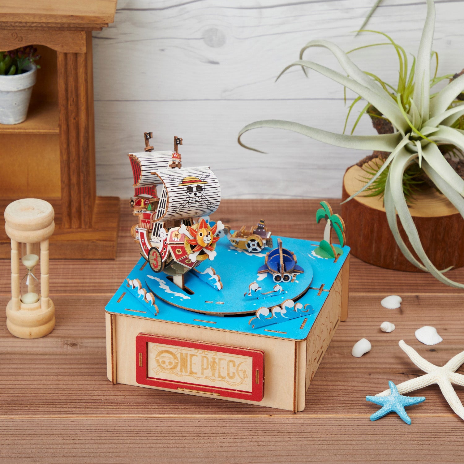 Wooden Art ki-gu-mi ワンピース オルゴール付き麦わらの一味 – 多組