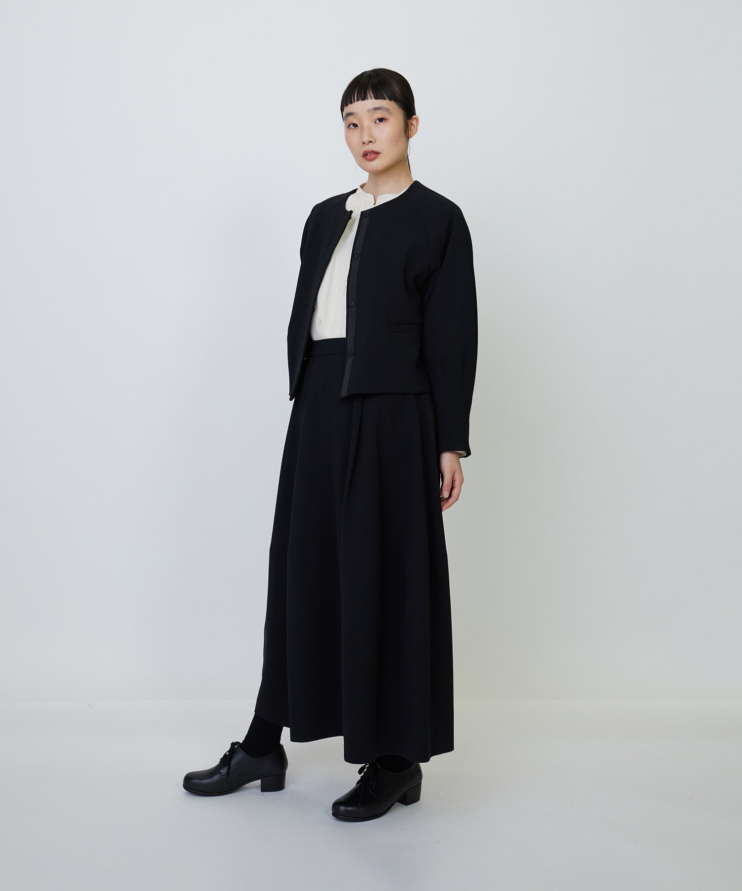 セットアップ】エコダブルクロスノーカラージャケット｜BIGI online