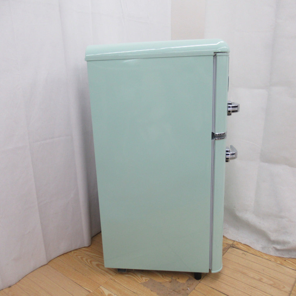アイリスプラザ 冷蔵庫 81L レトロ PRR-082D-LG ノンフロンタイプ