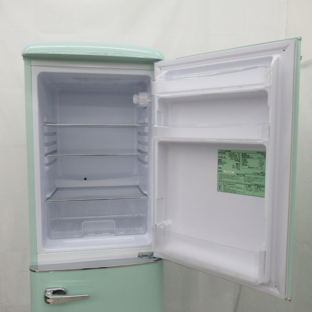 IRIS OHYAMA アイリスオーヤマ 冷蔵庫 130L レトロ PRR-142D-LG ライト